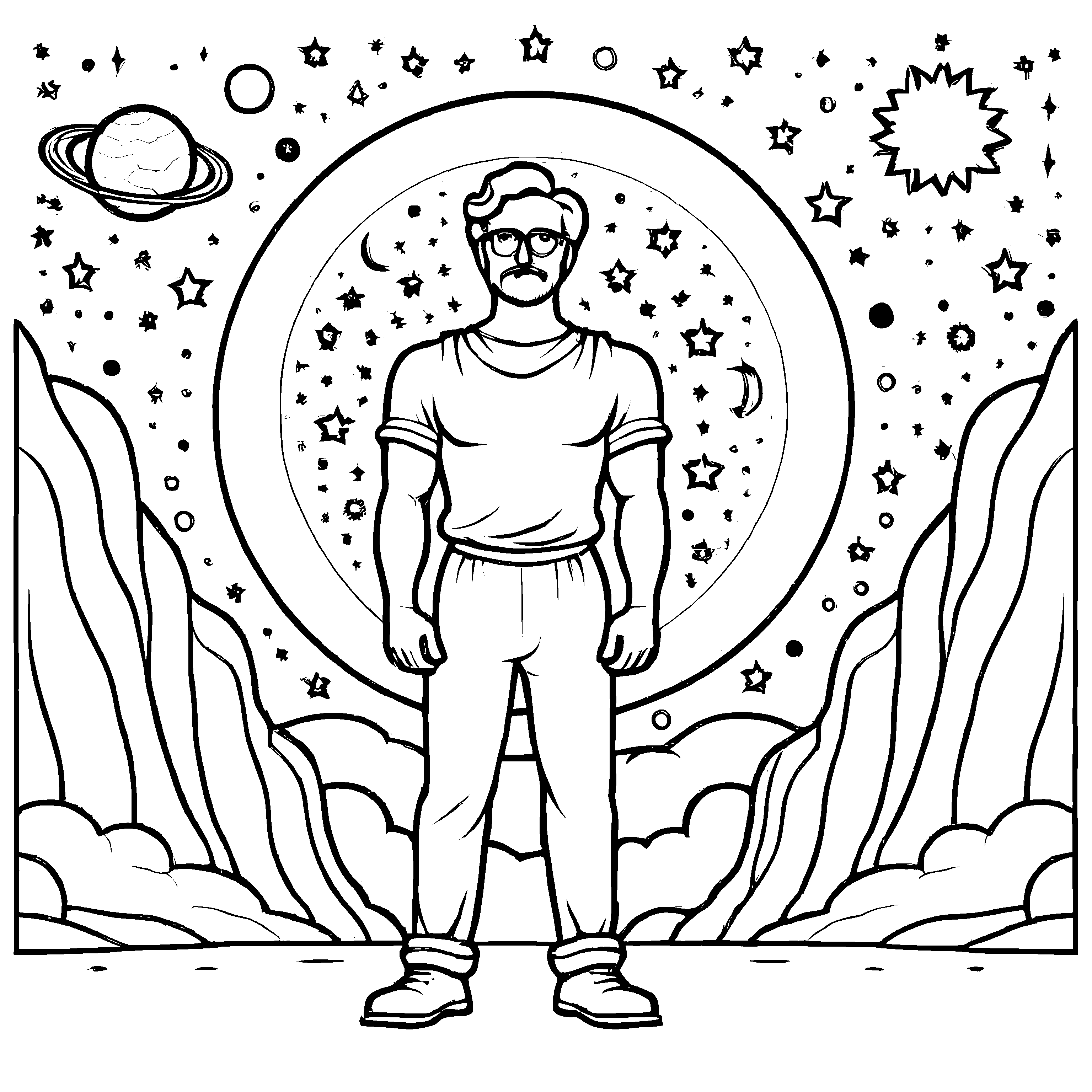 Tolle Philosophen-Ausmalvorlage für spannende Malzeit