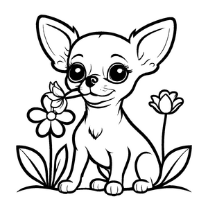 Fantastisches Chihuahuas-Malbild für die ganze Familie