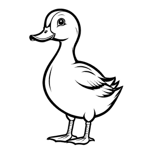 Einzigartiges Enten-Malbild für spannende Malzeit