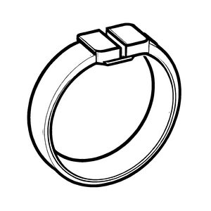 Lustiges Ringe-Ausmalbild für bunte Malfreude