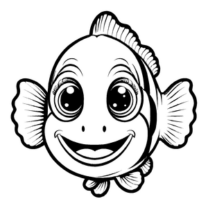 Tolles Clownfische-Ausmalbild für spannende Malzeit