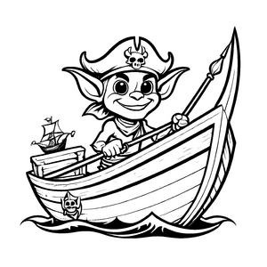 Besondere Goblins-Ausmalvorlage zum künstlerischen Entfalten