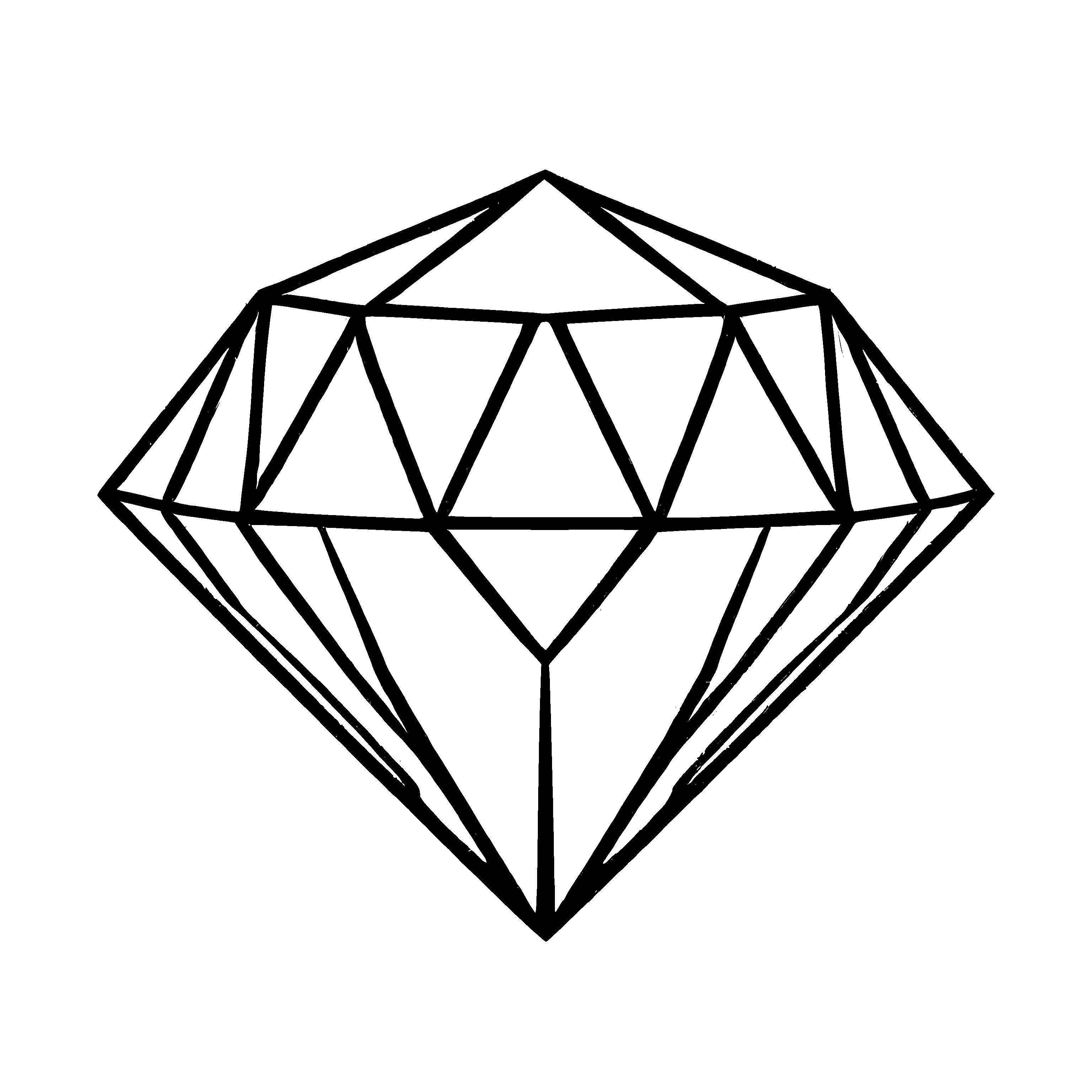 Fantastische Diamanten-Ausmalvorlage für kleine Künstler