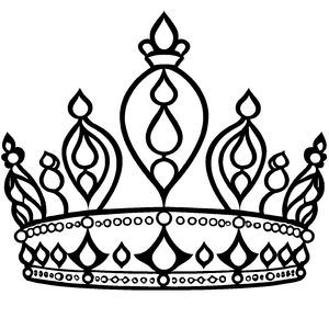 Zauberhaftes Tiaras-Bastelmotiv für die ganze Familie