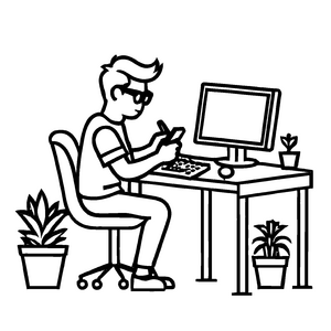 Fantastisches Softwareentwickler-Bastelmotiv für Groß und Klein