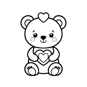 Spannendes Teddybären-Malbild zum Entdecken und Gestalten