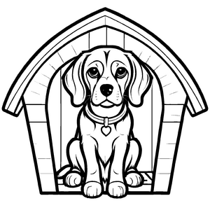 Faszinierendes Beagle-Bastelmotiv für Groß und Klein