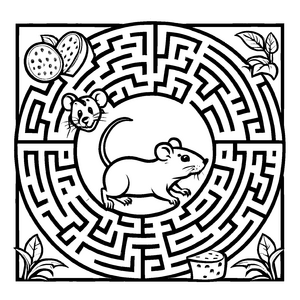 Einzigartiges Ratten-Bastelmotiv für Groß und Klein