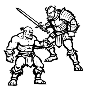 Großartiges Orks-Bastelmotiv zum kreativen Zeitvertreib
