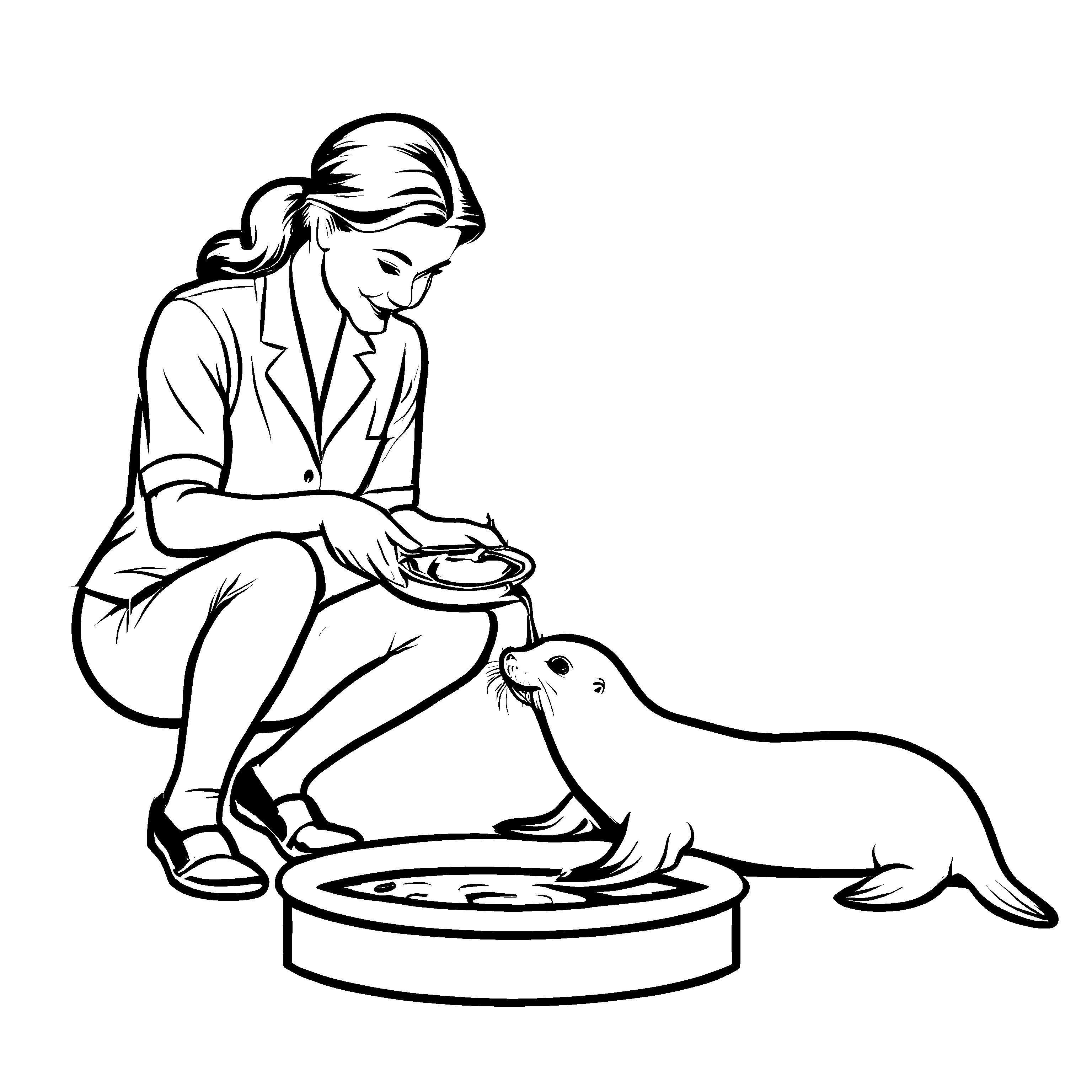 Farbenfrohes Tierärzte-Bastelmotiv für kleine Künstler