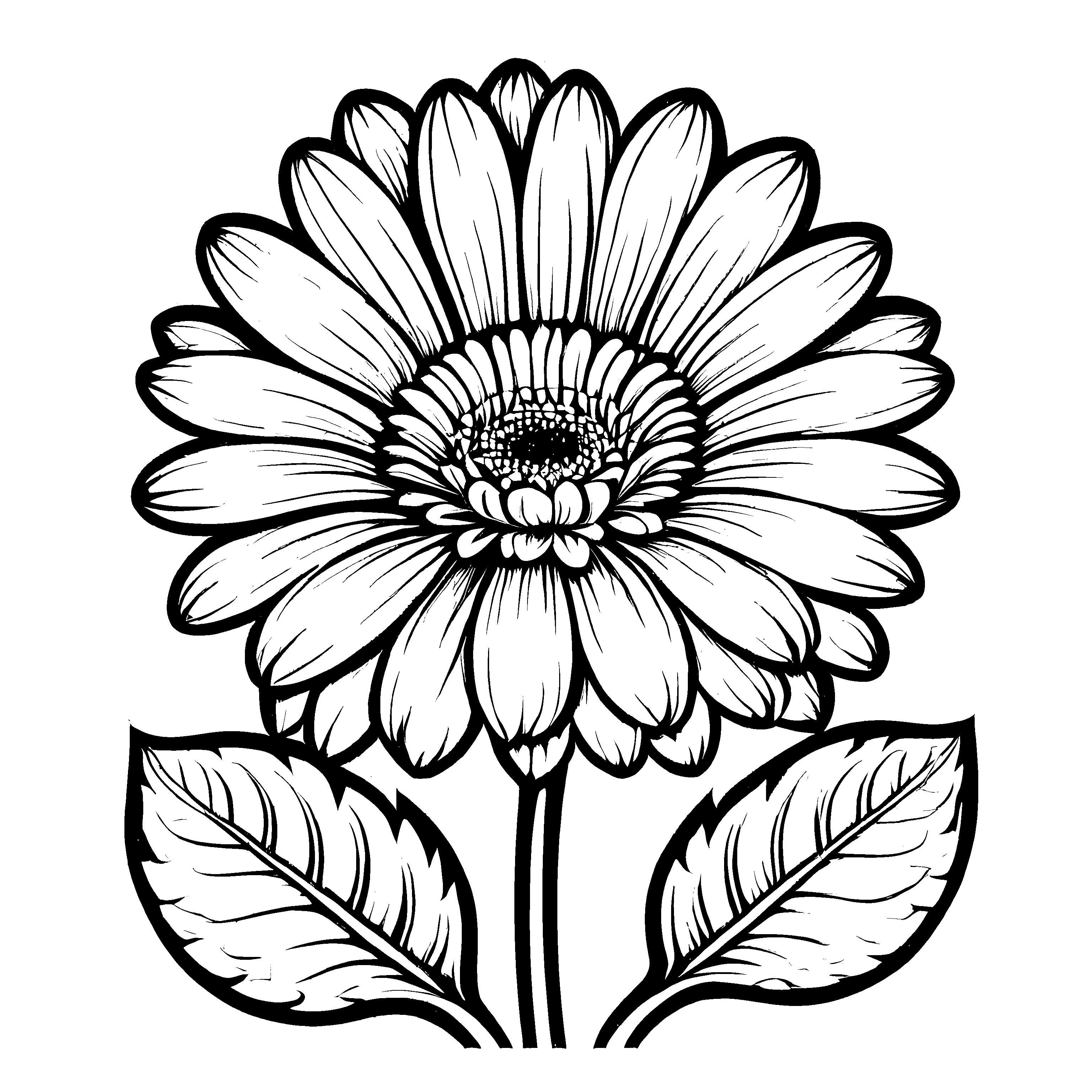 Süßes Gerbera-Bastelmotiv für die ganze Familie