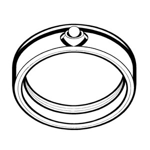 Witzige Ringe-Ausmalvorlage für kreative Malstunden