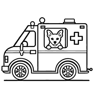 Besondere Tierärzte-Malvorlage für kreative Kids