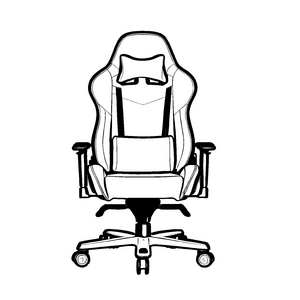 Moderne Gaming-Stuhl Malvorlage für kreative Zocker