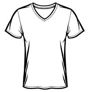 Klassisches Herren T-Shirt mit modernem Schnitt Malvorlage für kreative Style-Pioniere