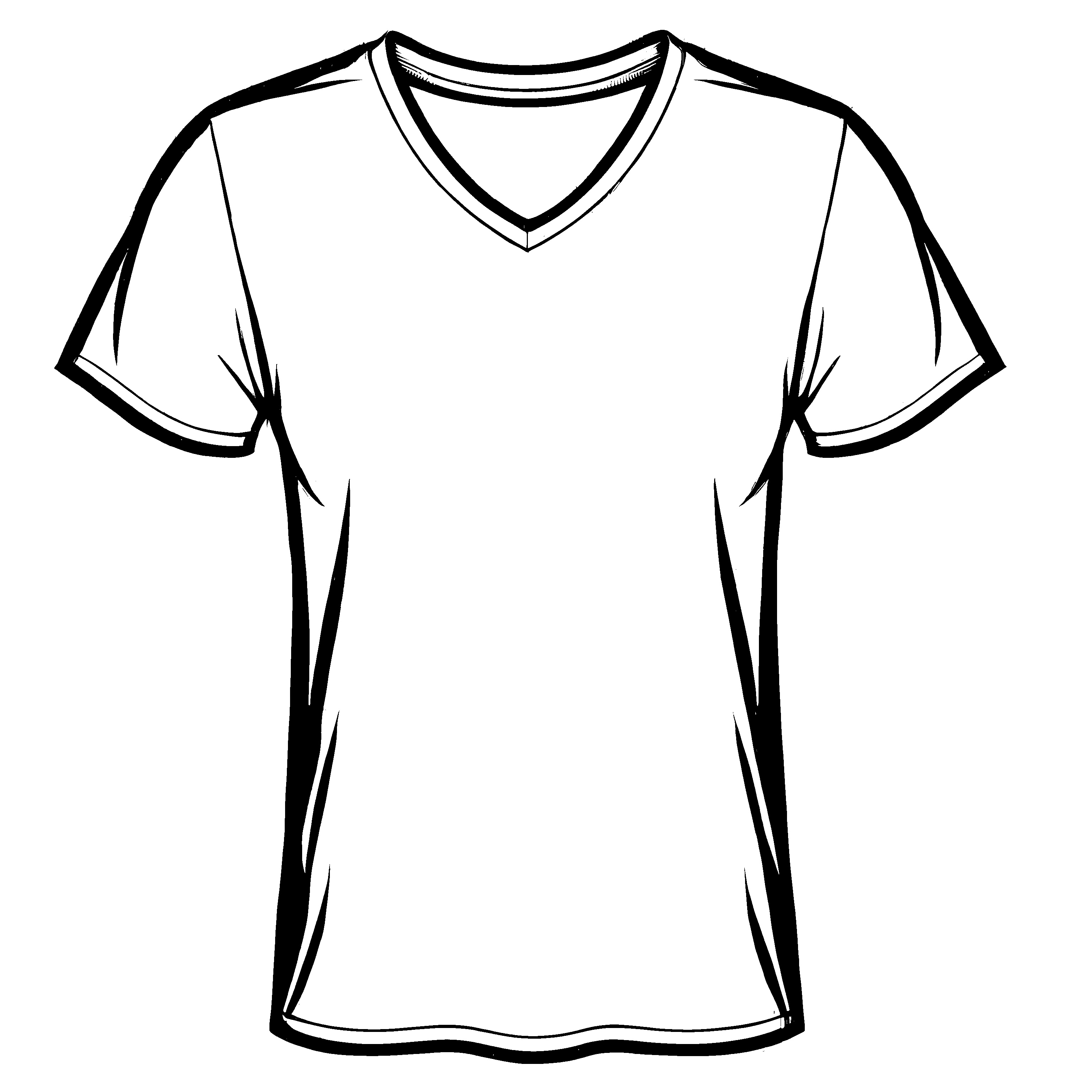 Klassisches Herren T-Shirt mit modernem Schnitt Malvorlage für kreative Style-Pioniere