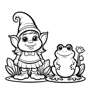 Lustiges Gnome-Bastelmotiv für Groß und Klein