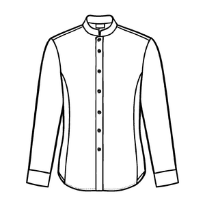 Schickes Herren Hemd mit feinen Knöpfen Malvorlage für elegante Trendsetter
