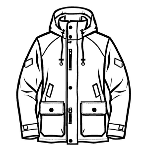 Stylische Herrenjacke mit kuscheligem Kapuzen-Design Bastelmotiv für fantasievolle Modemacher