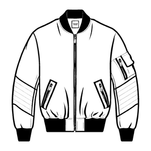 Moderne Herrenjacke mit schickem Design Malvorlage für trendbewusste Künstler