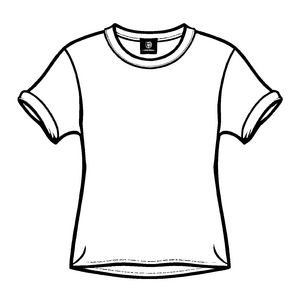 Schlichtes Herren T-Shirt mit frechem Minimaldesign Ausmalbild für stilbewusste Abenteurer