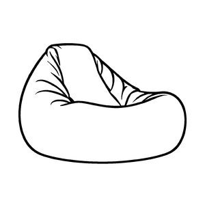 Bequemer Sitzsack in stilvollem Design Malmotiv für entspannte kleine Träumer