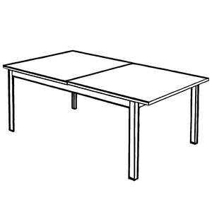 Verspielter Klapptisch mit fantasievollen Puzzlestücken Ausmalvorlage für kleine Entdecker der Formenwelt
