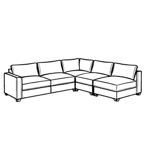 Schickes modernes Sofa mit eleganten Konturen Ausmalmotiv für kleine Interior-Architekten