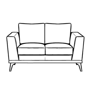 Kreatives Zweisitzer-Sofa mit funkelnden Sternen Ausmalvorlage für kleine Traumschneider