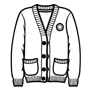 Klassische Herrenjacke mit stilvollem Rundlogo Ausmalbild für modebegeisterte kleine Künstler