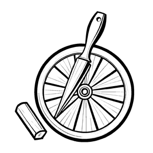 Kreatives Radmacher-Bastelmotiv für den Bastelspaß