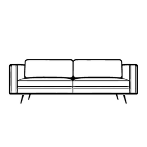 Modulares Designer-Sofa mit trendigem Rahmen Malvorlage für mutige Raumgestalter und fantasievolle Wohnkünstler