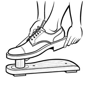 Besondere Schuhmacher-Malvorlage zum Ausmalen