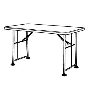 Eleganter Klapptisch mit schimmernden Sternen Malvorlage für fantasievolle Architekten