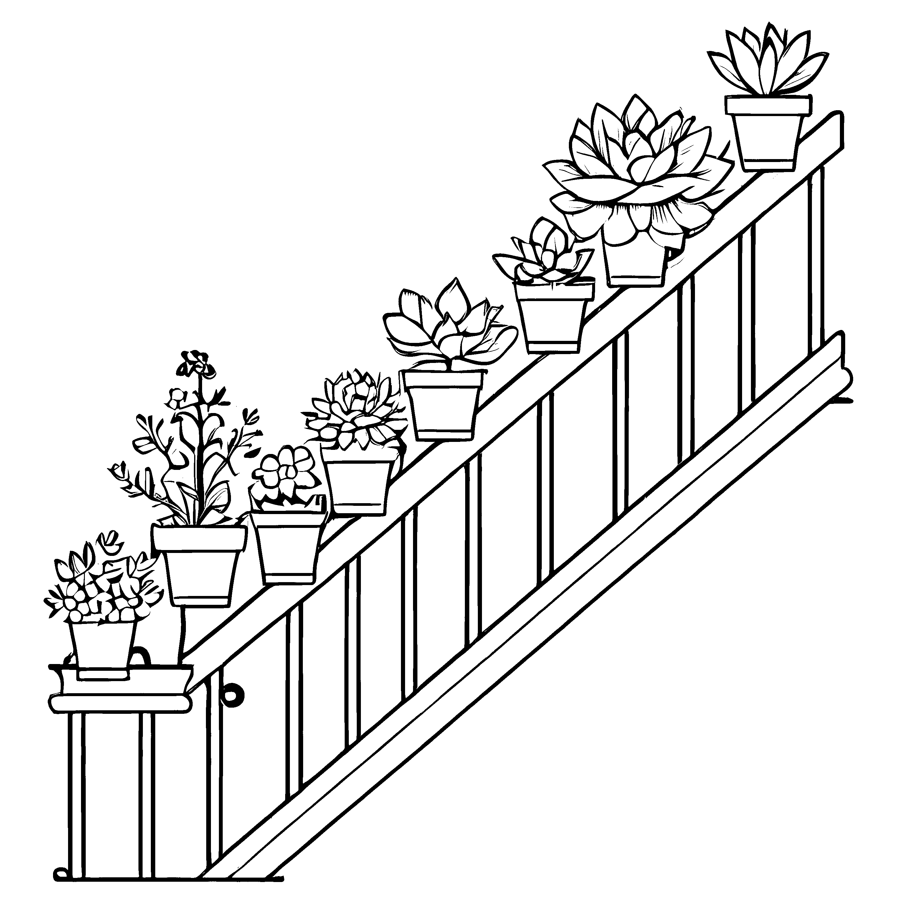 Aufregendes Blumenkübel-Malbild für Groß und Klein