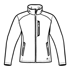 Klassische Herrenjacke mit modischem Zip-Design Ausmalmotiv für stilvolle Trendsetter