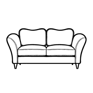 Schickes Sofa mit aufregendem Muster für kleine Einrichtungsgenies