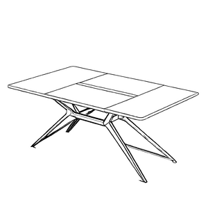 Einzigartiger Klapptisch mit kreativem Design Ausmalbild für kleine Raumkünstler
