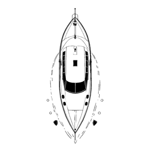 Fantasievolles Yachten-Bastelmotiv für Groß und Klein