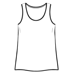 Elegantes Herren Tanktop mit modischem Schnitt Ausmalbild für trendbewusste Künstler
