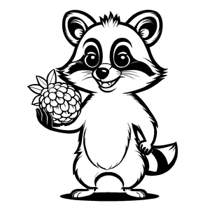 Fröhlicher Rambutan mit tropischer Ananas Ausmalbild für kleine Fruchtentdecker