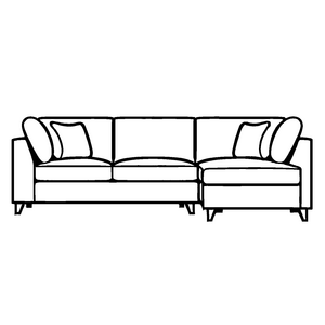 Klassisches Sofa mit zwei gemütlichen Kissen Malbild für kleine Traumschöpfer