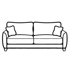 Gemütliche Couch mit bunten Kissen Ausmalmotiv für träumerische Raumgestalter