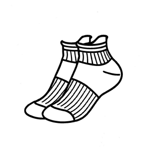 Bezaubernde Damen-Socke mit schickem Streifen Ausmalmotiv für fantasievolle Stil-Entdecker