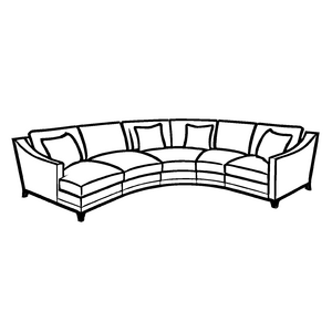 Modernes Ecksofa mit gemütlichen Kissen Malmotiv für kreative Traumschneider