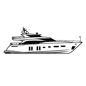 Kindgerechtes Yachten-Ausmalbild für kleine Künstler