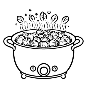 Fantasievolle Rosenkohl-Figur mit fruchtigem Potpourri Bastelmotiv für kleine Feinschmecker