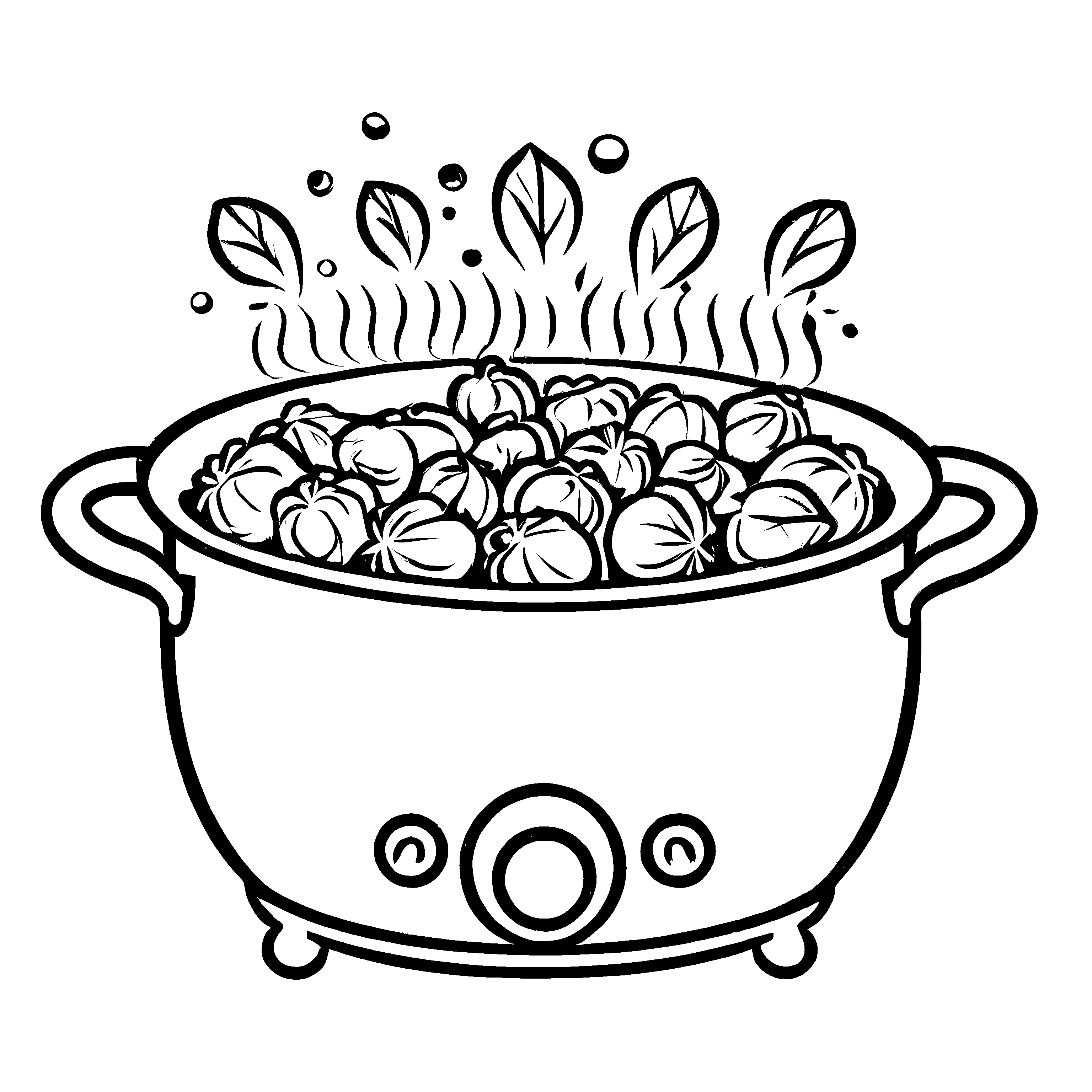 Fantasievolle Rosenkohl-Figur mit fruchtigem Potpourri Bastelmotiv für kleine Feinschmecker