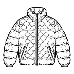 Bequeme Damenjacke mit großen Taschen und Kapuze Ausmalvorlage für fantasievolle Trendsetter