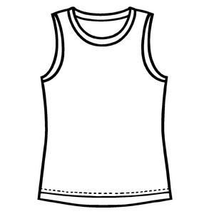 Trendiges Herren Tanktop mit stylischem Sternedesign Ausmalmotiv für junge Fashionista-Entdecker